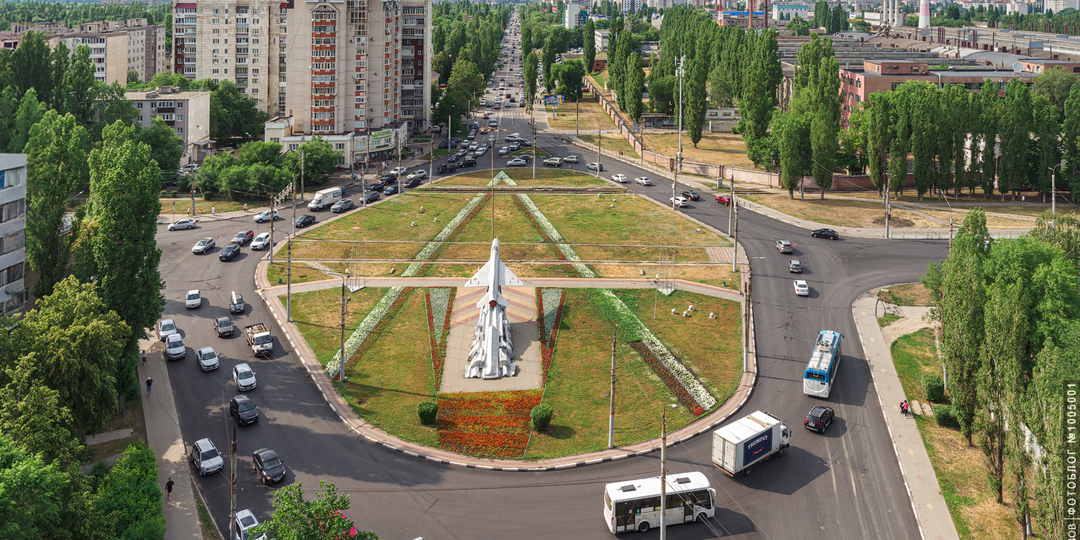 Воронеж с высоты птичьего полёта во времена, когда летать запрещено