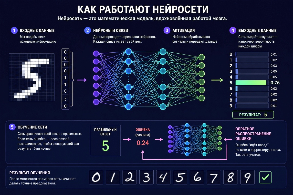 Принцип работы ИИ