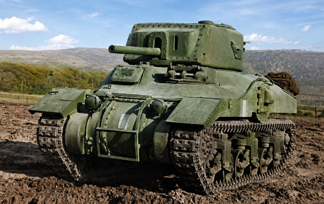 Танк Ram Mk II, с которым Канада начинала участие в войне