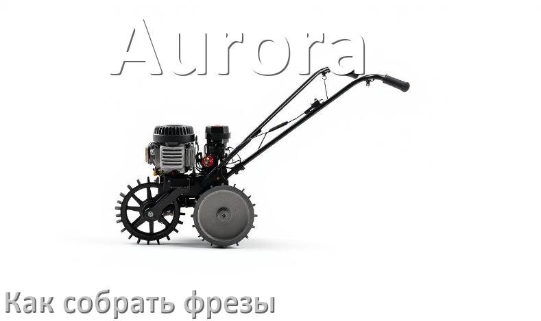 
Как собрать фрезы на мотоблок Aurora правильно