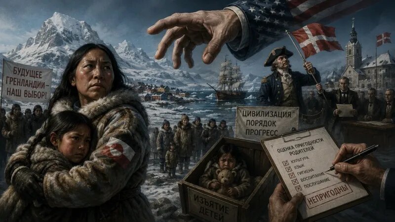 Истории о стерилизациях и ювенальных практиках становятся инструментом большой арктической политики.
Фото: Sora AI|ForPost