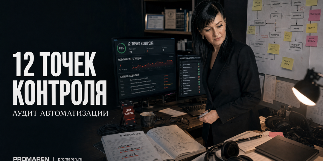 Аудит автоматизации: 12 точек контроля для бизнеса