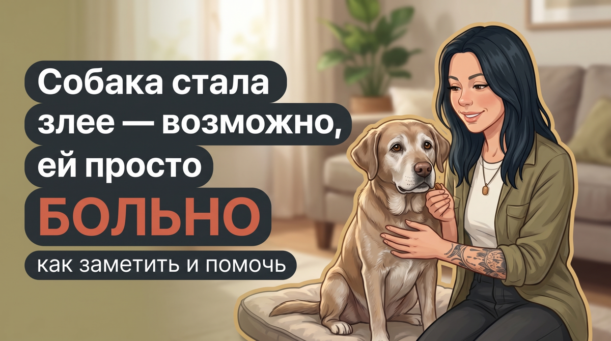    Когда собака злится из-за боли, ей нужна помощь, а не наказание. Анна Марковская