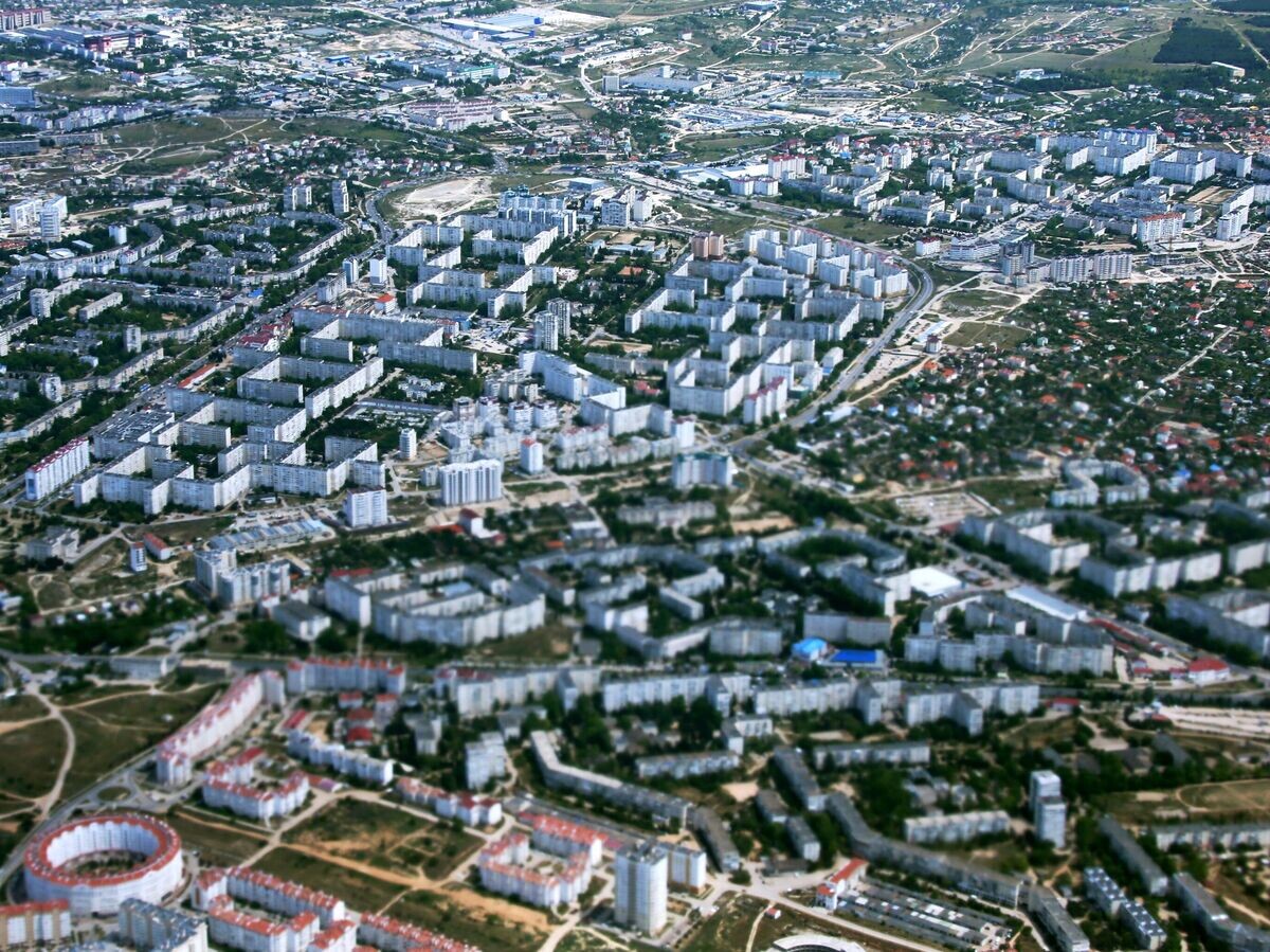    Вид на Севастополь из окна самолета | © РИА Новости / Виталий Белоусов