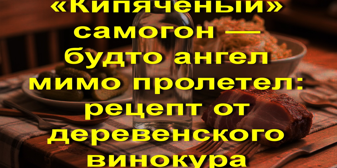 «Кипячёный» самогон — будто ангел мимо пролетел: рецепт от деревенского винокура!