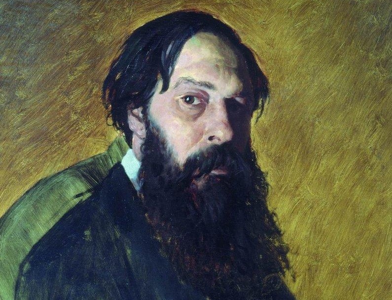 Портрет Алексея Саврасова кисти Василия Перова (1878). Фрагмент