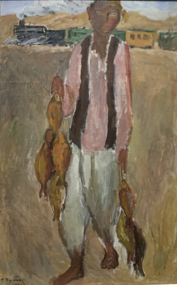 Мальчик с рыбой. 1929. Холст, масло, ГТГ