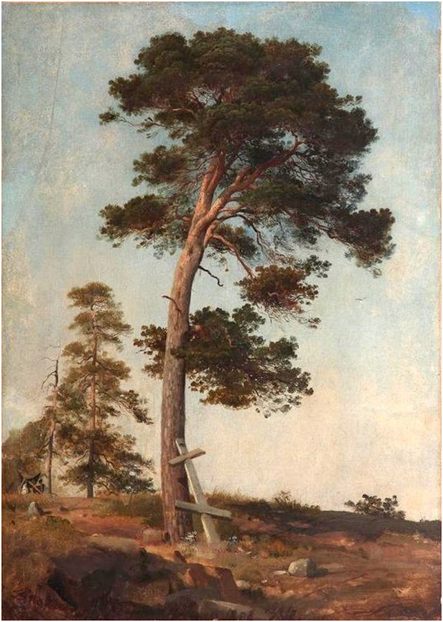 "Сосна на Валааме", И.И. Шишкин, 1858