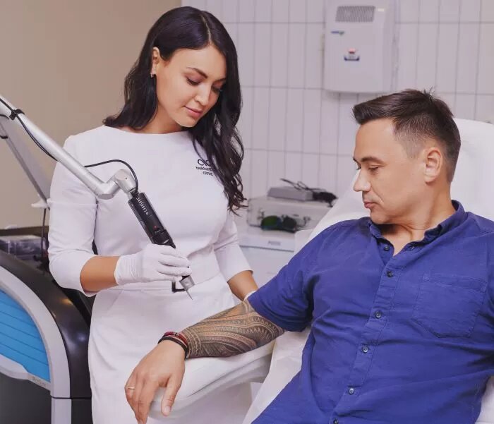 Процедура удаления тату на аппарате Picosure