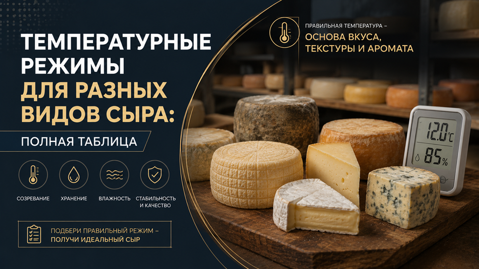 Температурные режимы для сыра