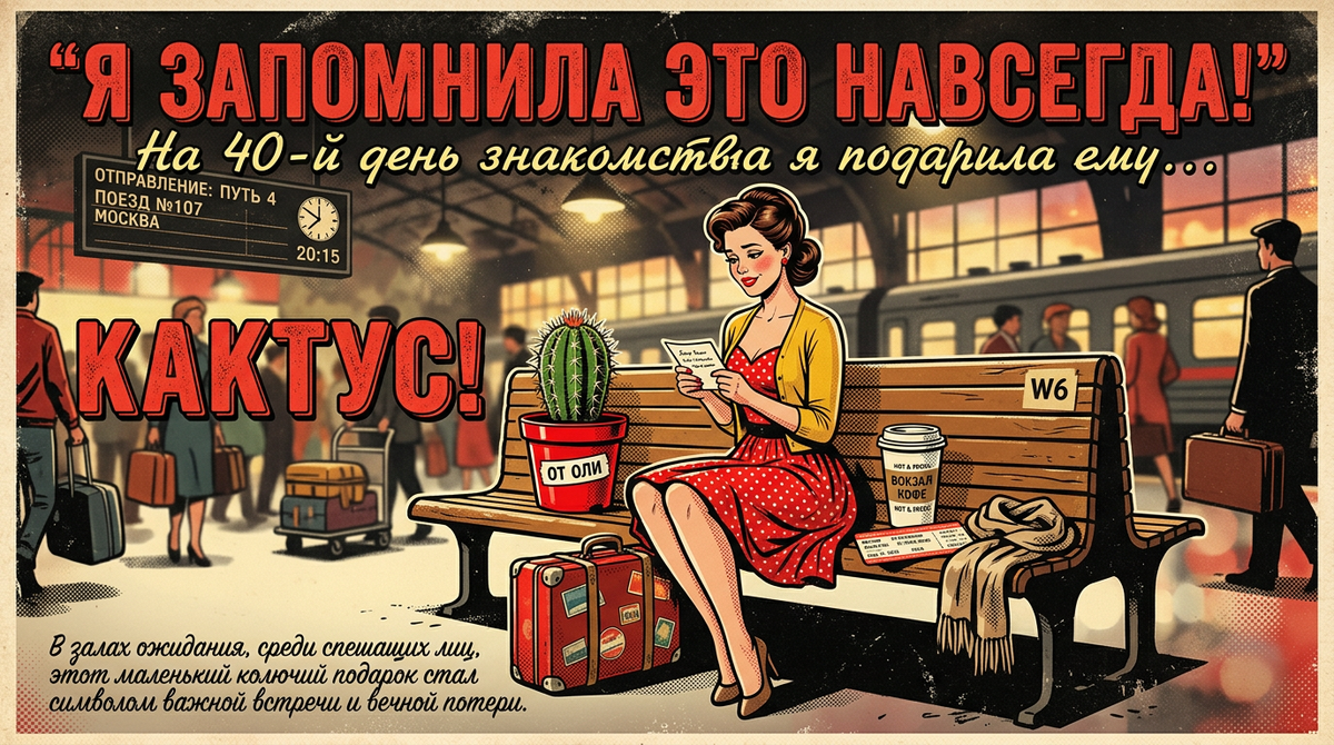 На 40-й день знакомства я подарила ему кактус