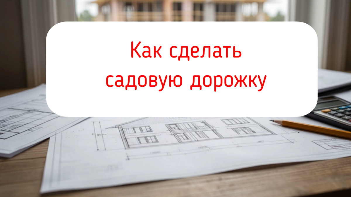 Как сделать садовую дорожку 