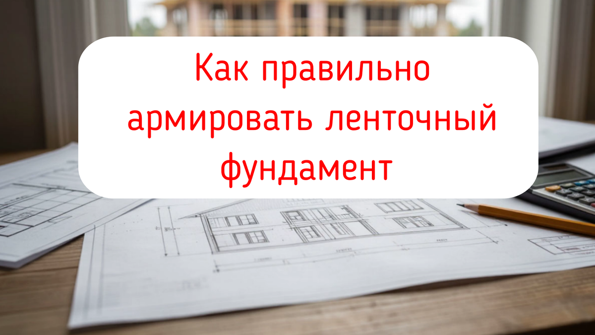 Как правильно армировать ленточный фундамент 