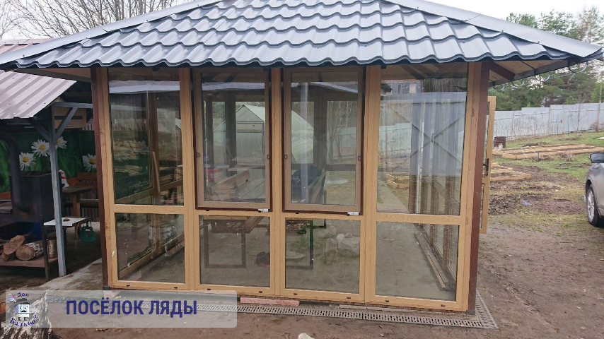 Строительство беседок Пермь от компании Дон Балкон +7 (342) 299-99-66