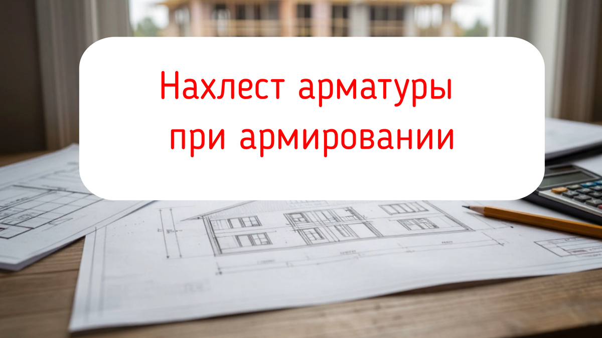 Нахлест арматуры при армировании