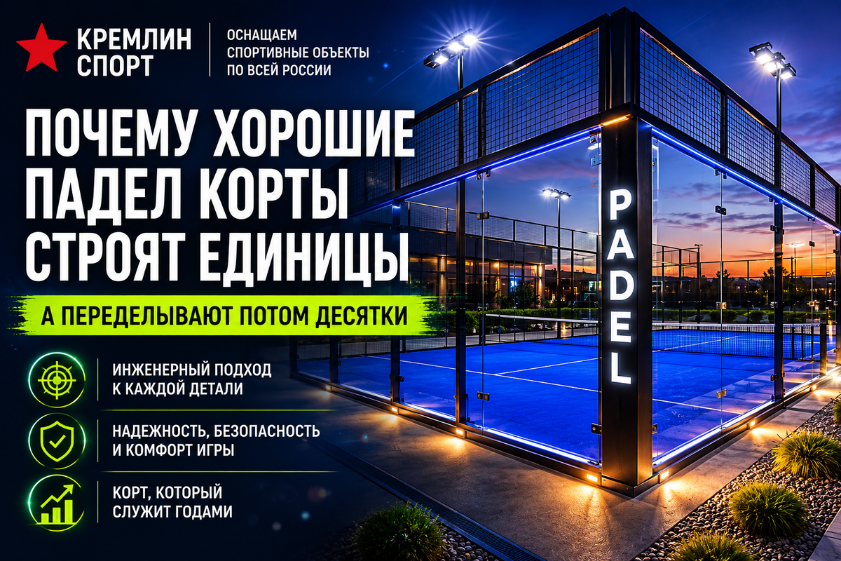 Падел корты самая быстрорастущая индустрия в спорте