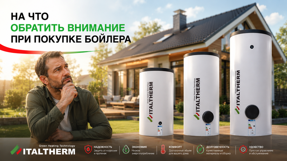 Модельный ряд бойлеров ITALTHERM 