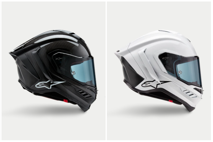 Alpinestars Supertech R10 Solid (моноцвета): чёрный и белый.
