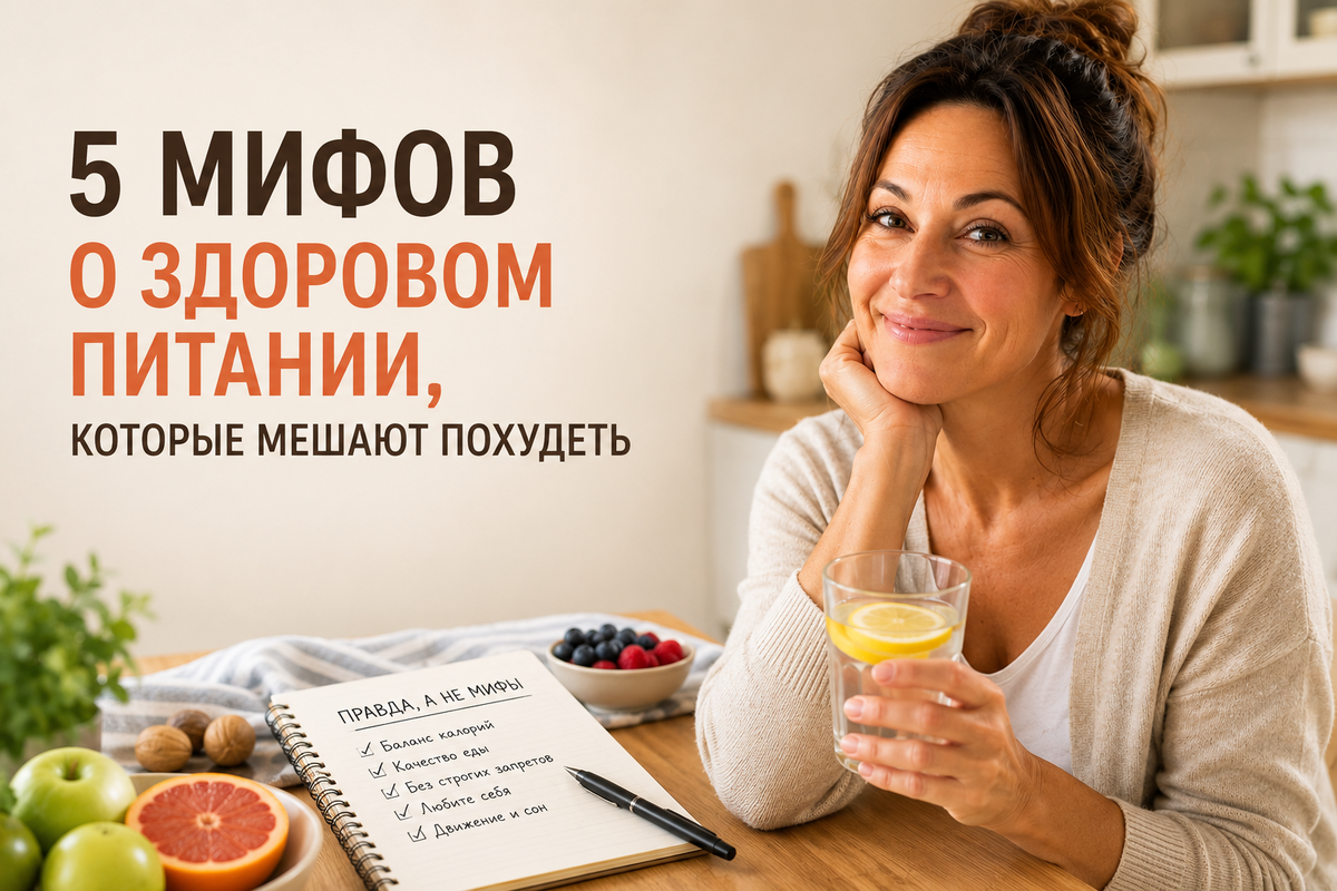 5 мифов о здоровом питании, которые мешают похудеть