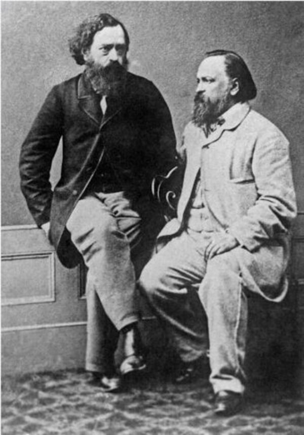 Николай Огарёв (слева) и Александр Герцен