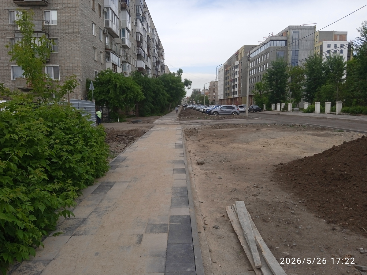 г.Омск ул.Пушкина    Третий участок вобще боком...