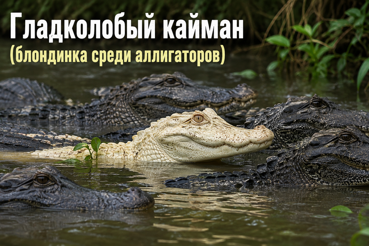 Гладколобый кайман