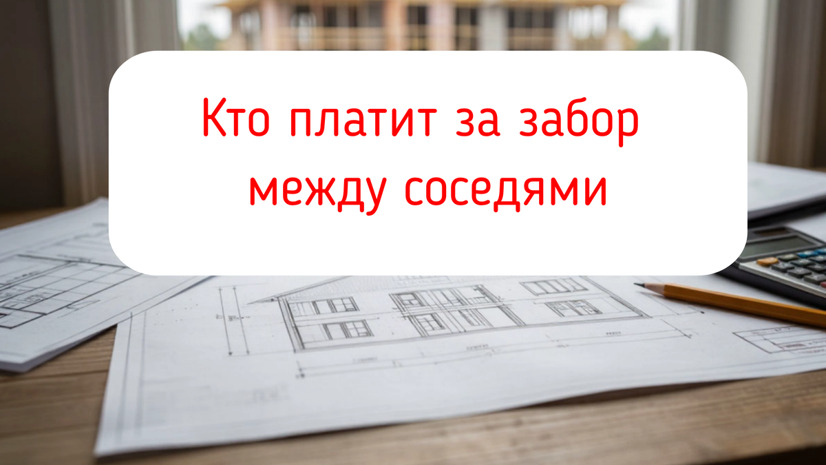 Кто платит за забор между соседями 
