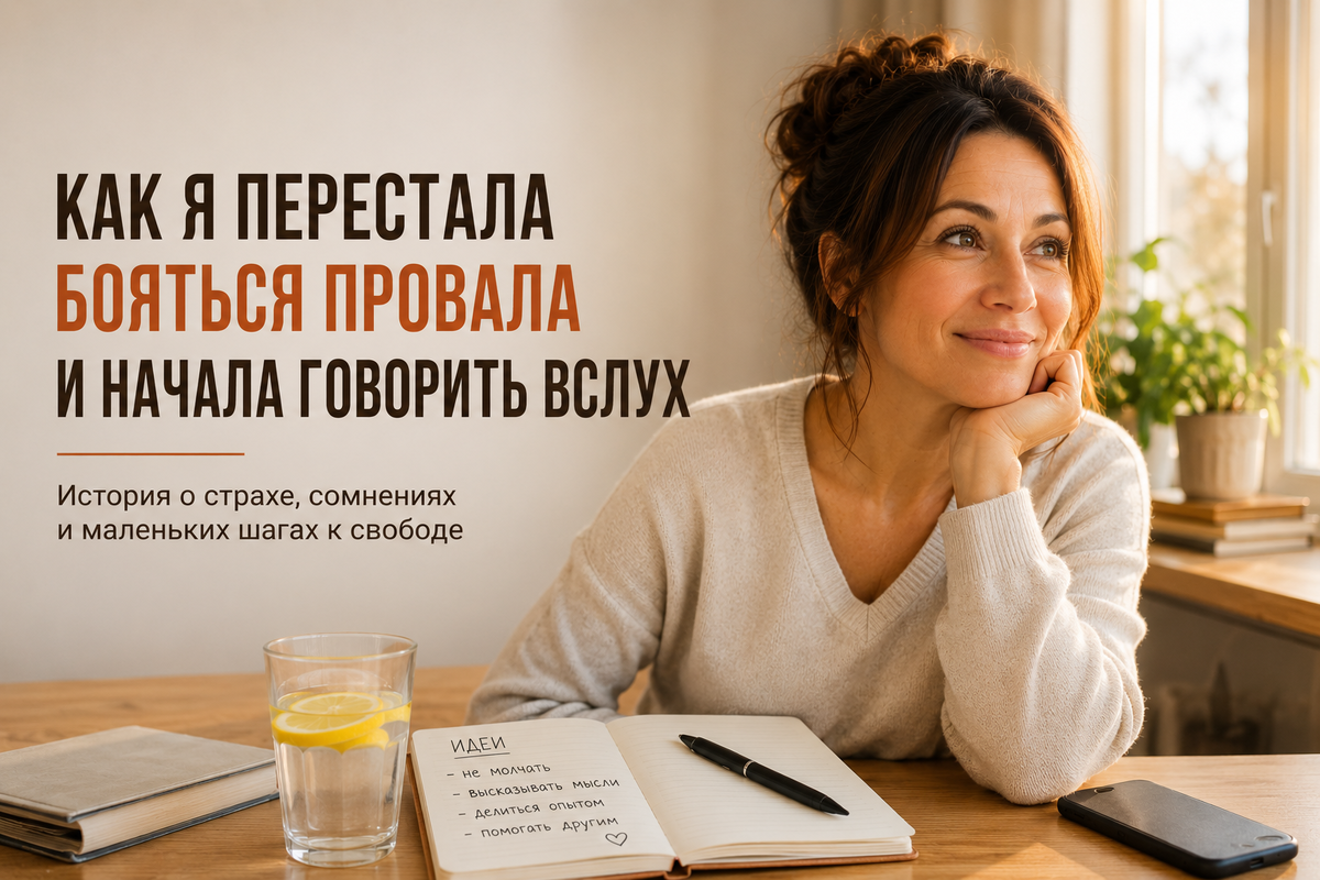 Как я перестала бояться провала и начала говорить вслух