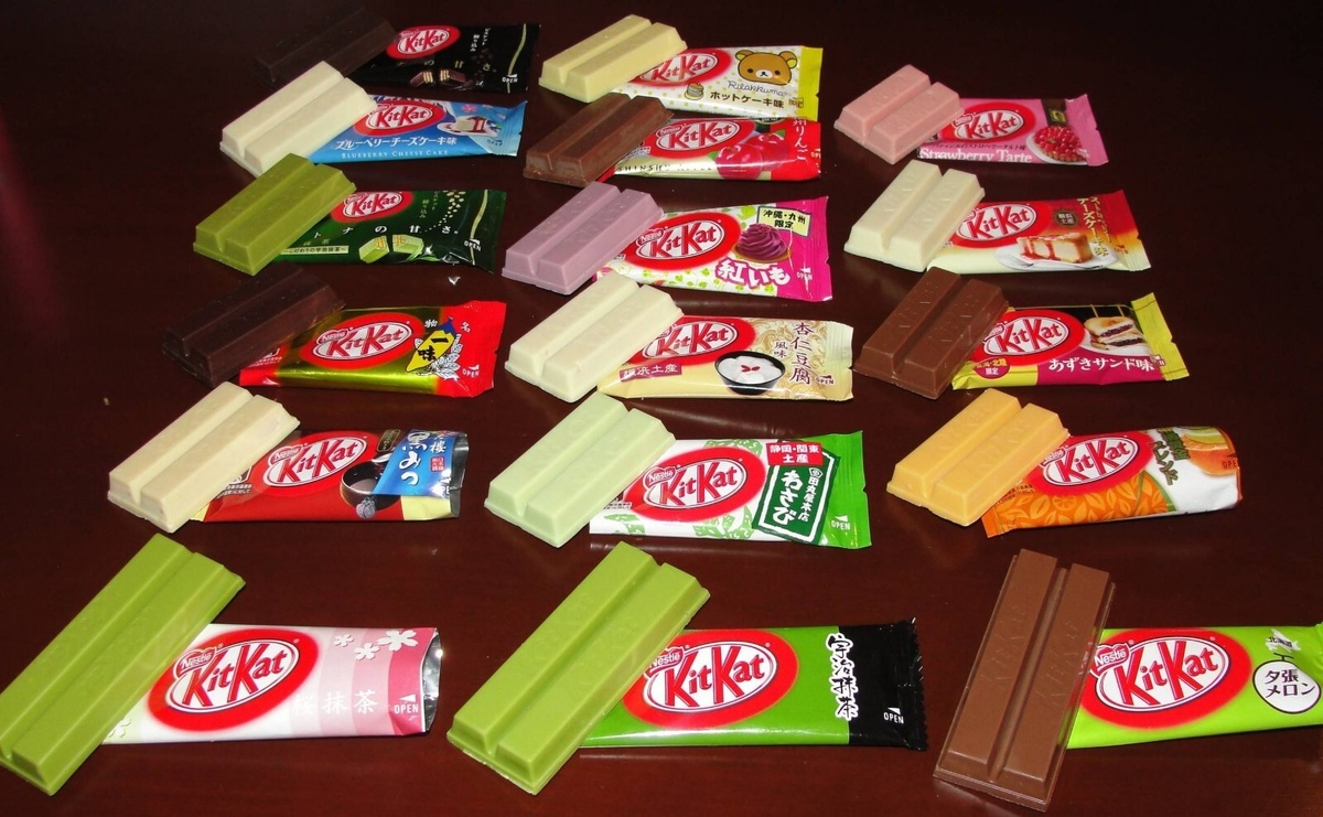Разнообразие японских KitKat