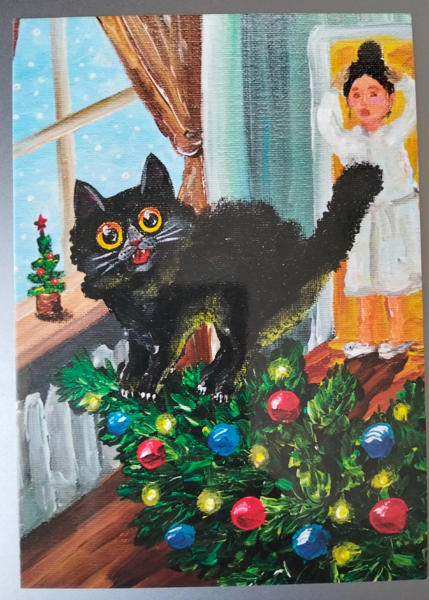 Шкодный котик