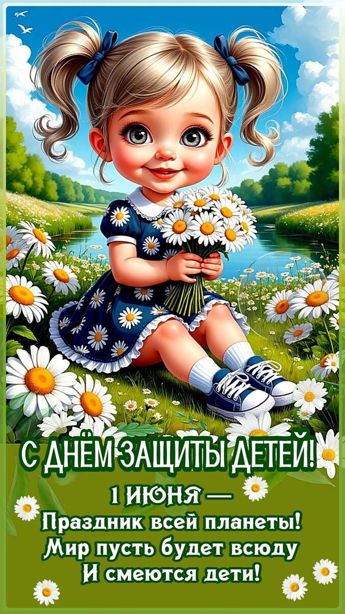 открытка с Днём ащиты детей
