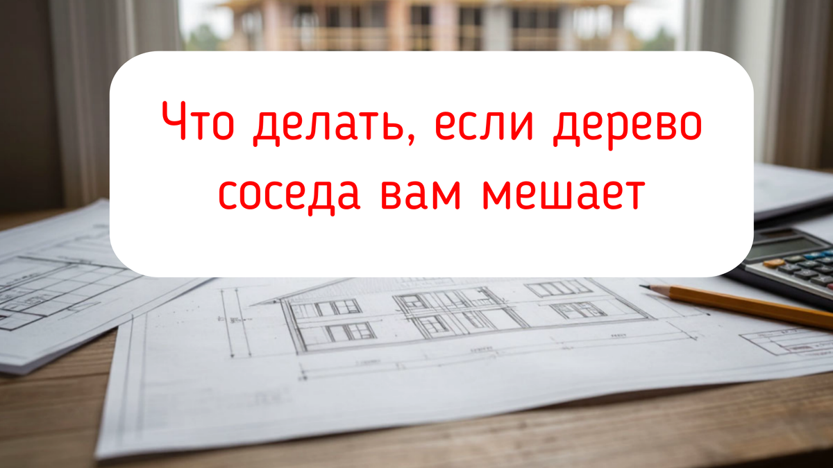 Что делать, если дерево соседа вам мешает