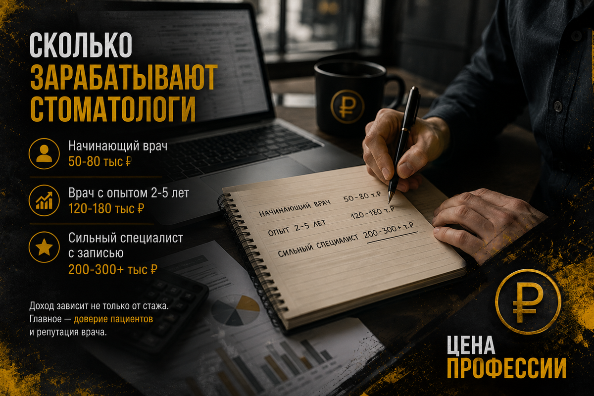 Средний заработок специалиста