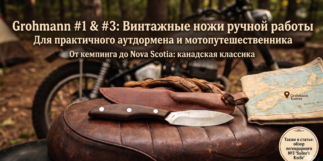 Феномен Canadian Belt Knife: почему эксцентричный нож Grohmann переиграл тактический маркетинг в российском мототуризме