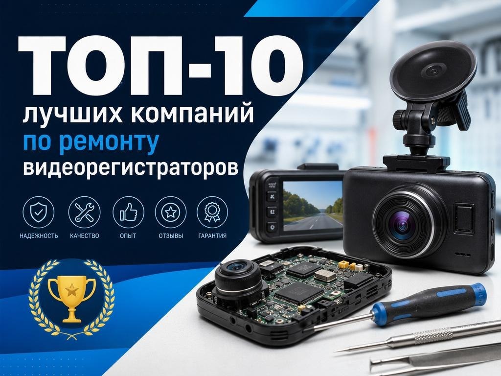 ТОП-10 лучших компаний по ремонту видеорегистраторов 2026