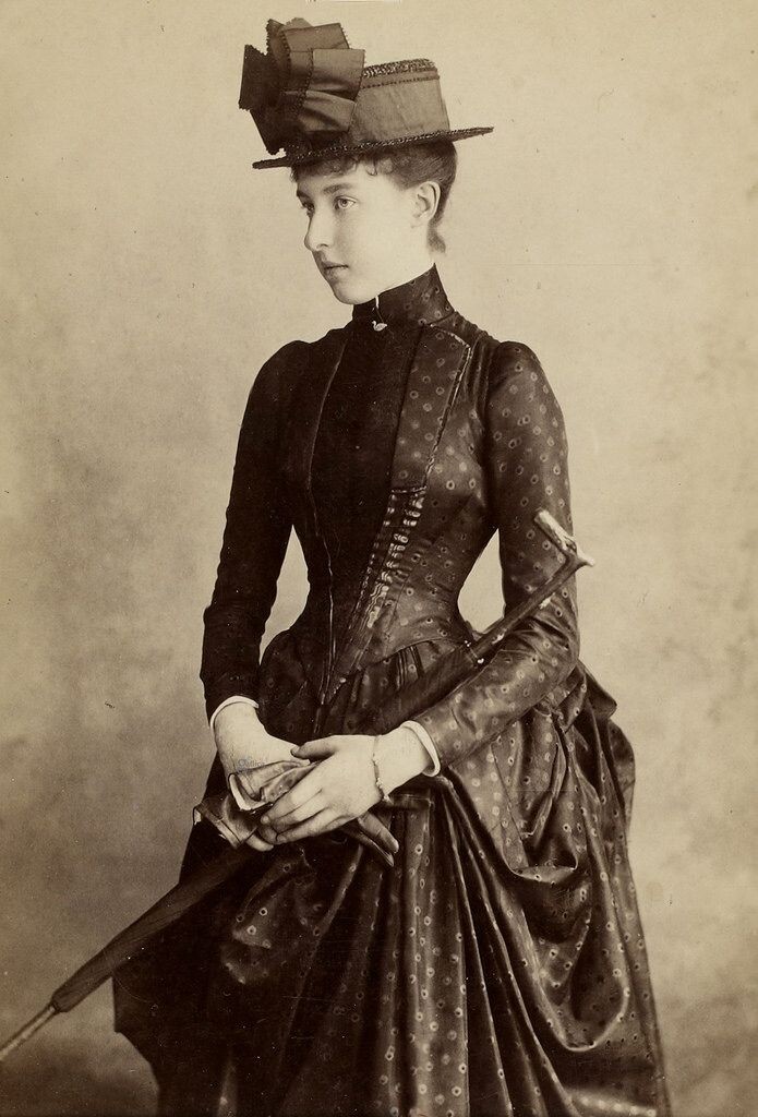 1887 Hélène, Duchess of Aosta (nee Princess d'Orléans) by Byrne Photo 