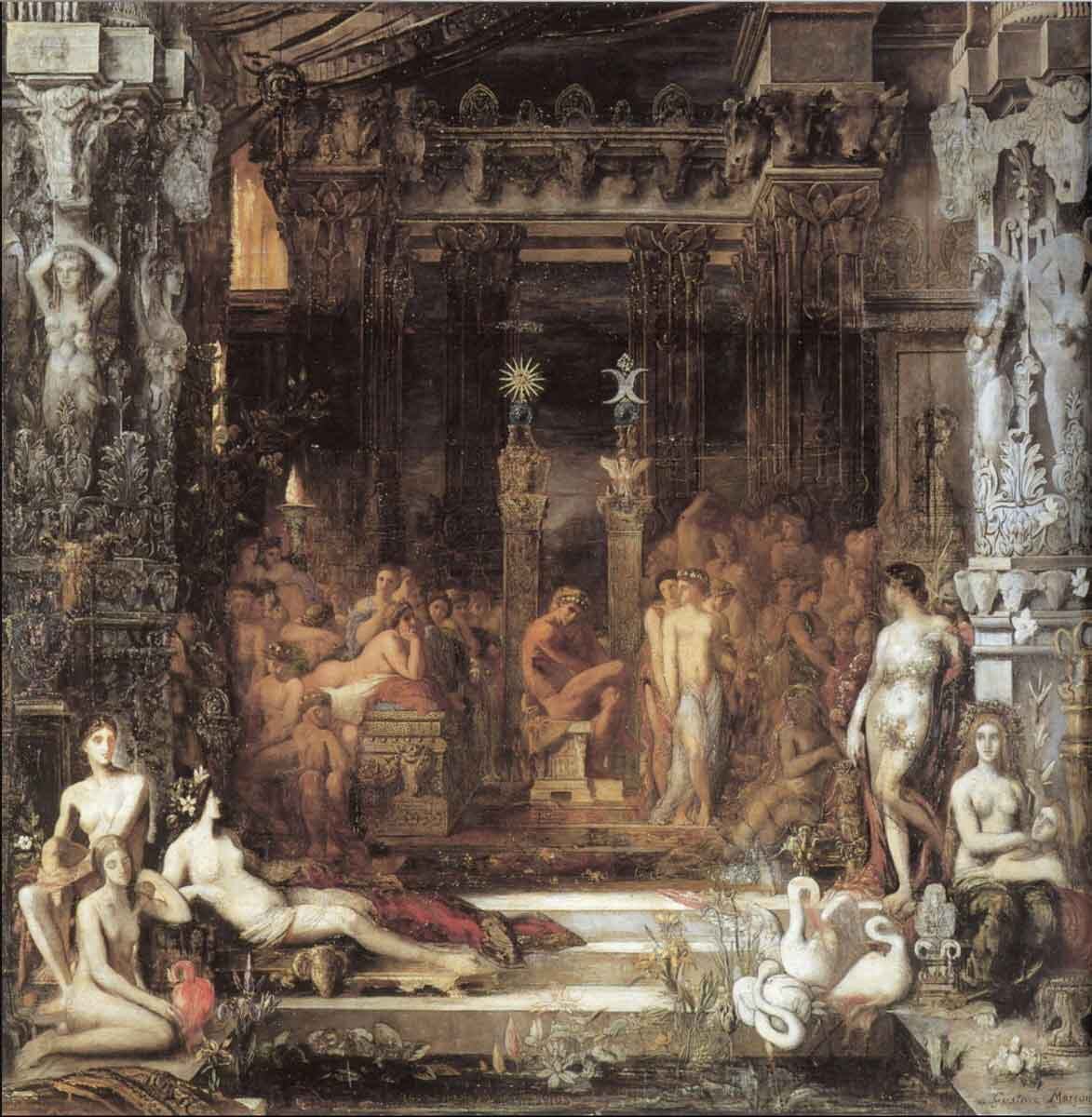 «Дочери Феспия», Гюстав Моро, 1853 год. Источник: Wikimedia Commons.