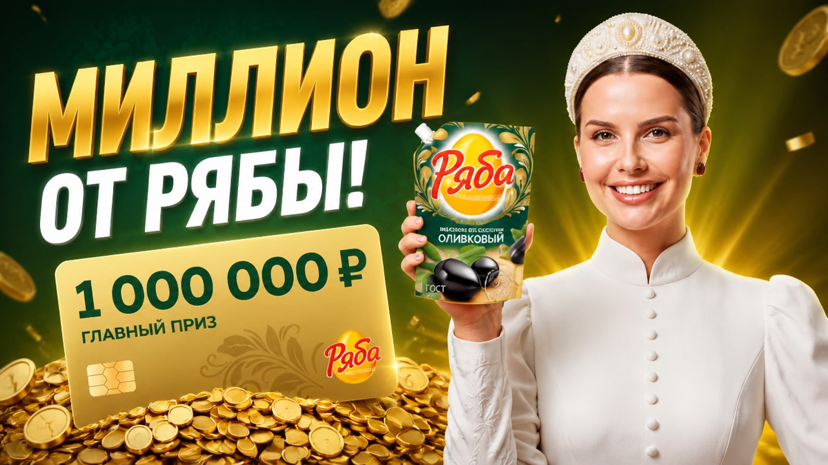 Акция Ряба и Пятерочка: «Выиграйте миллион от Рябы»