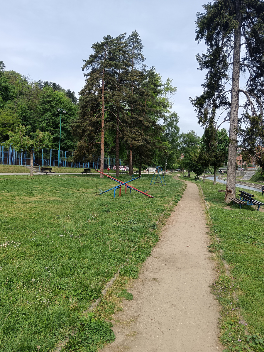 Великий парк в Ужице. Фото автора.