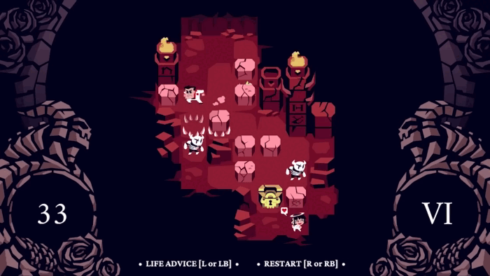 Gif картинка "Отрывок из трейлера игры Helltaker"