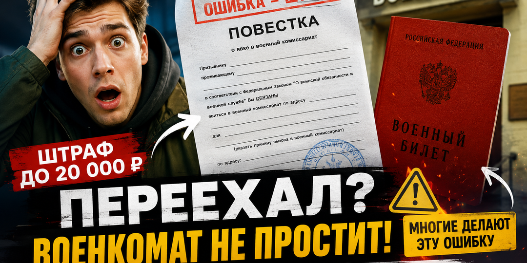 Как правильно уведомлять военкомат о переезде в 2026 году