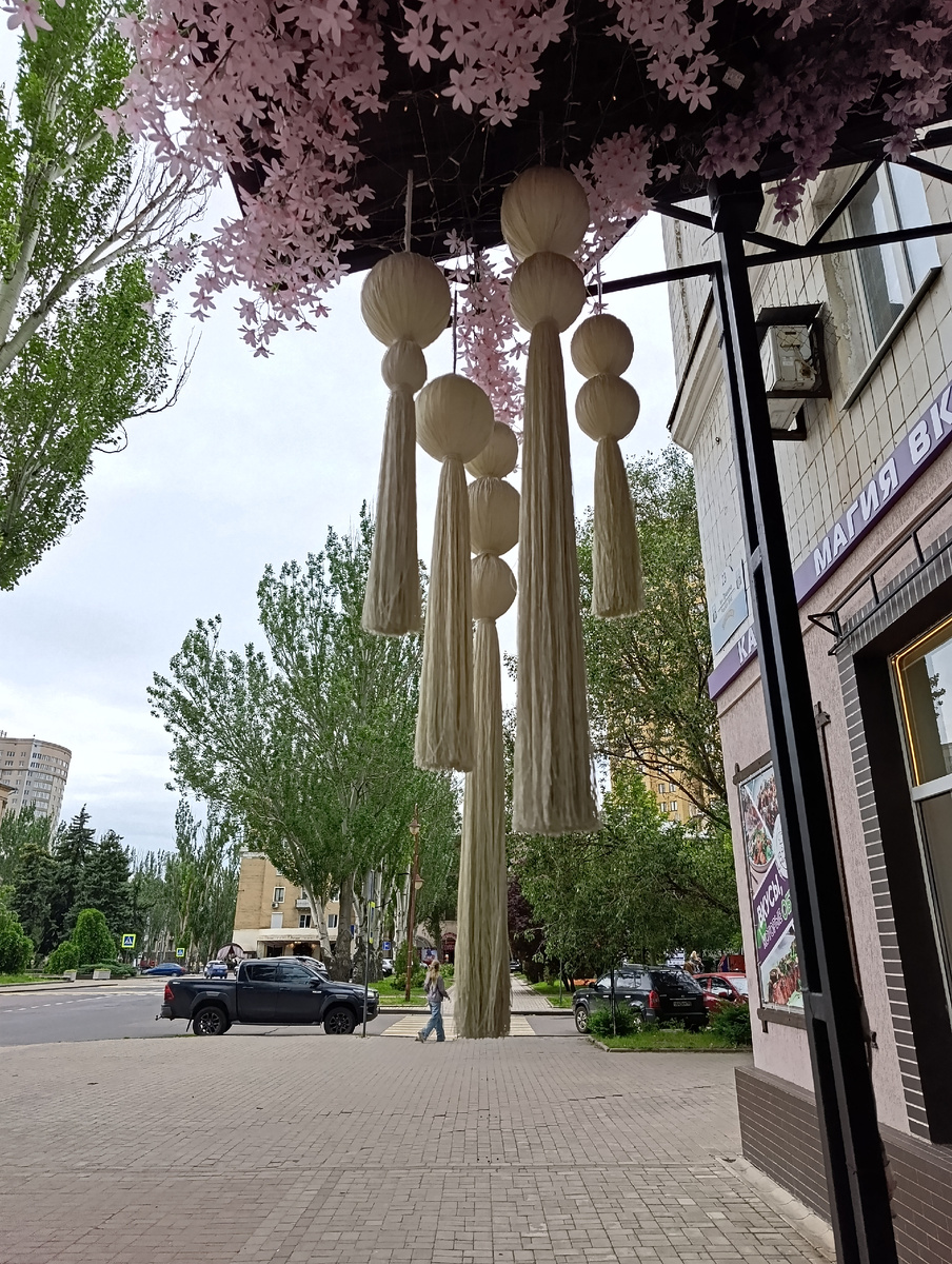 Украшение кофейни на бульваре Пушкина.