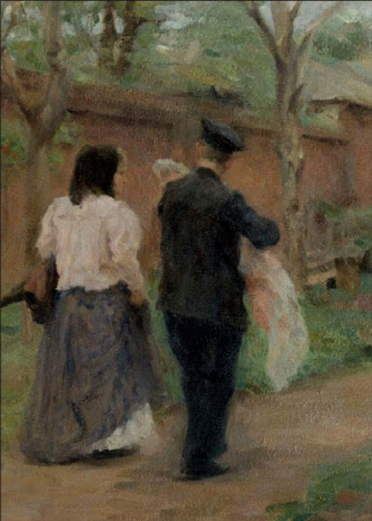 Пырин М.С. «В гости», 1899. Х., м. 53х44,3