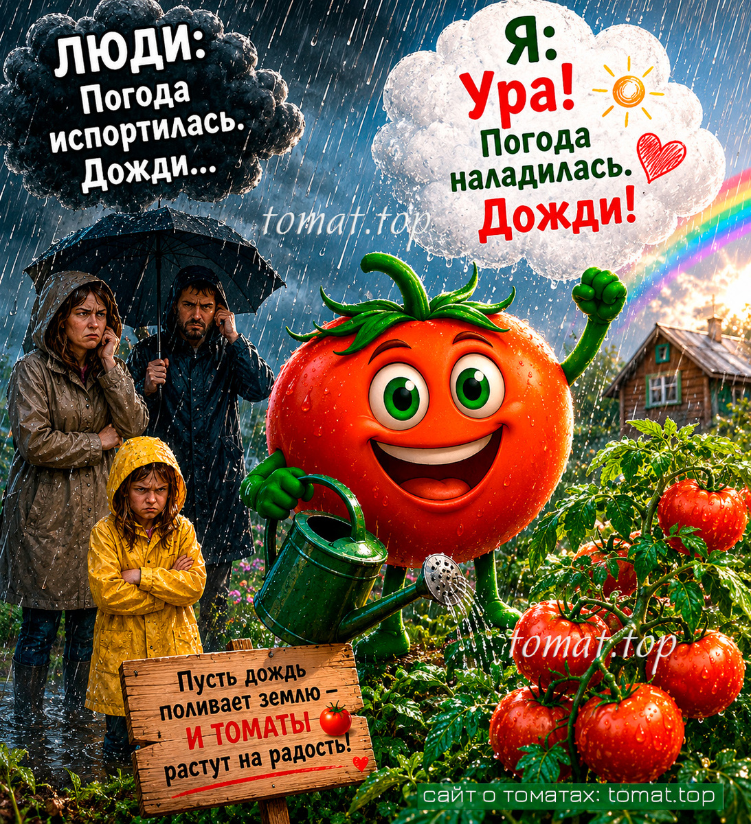  Ура! Погода наладилась! Дожди! 😄