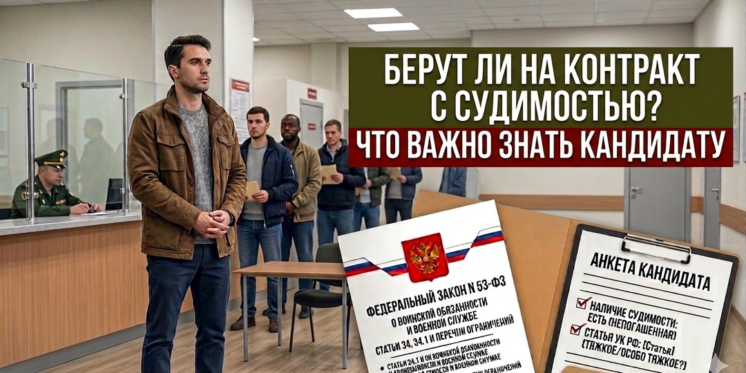 Берут ли на контракт с судимостью? Что нужно знать до подачи документов