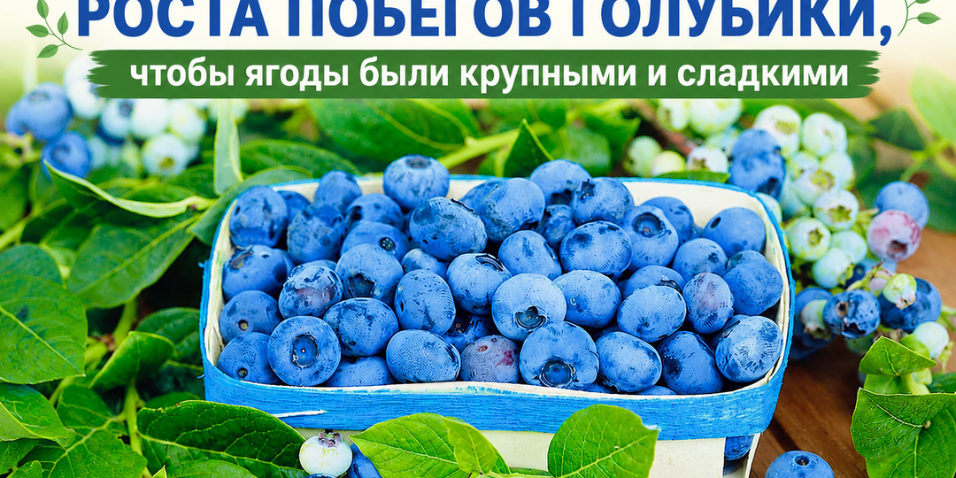 Что сделать до активного роста побегов голубики, чтобы ягоды были крупными и сладкими