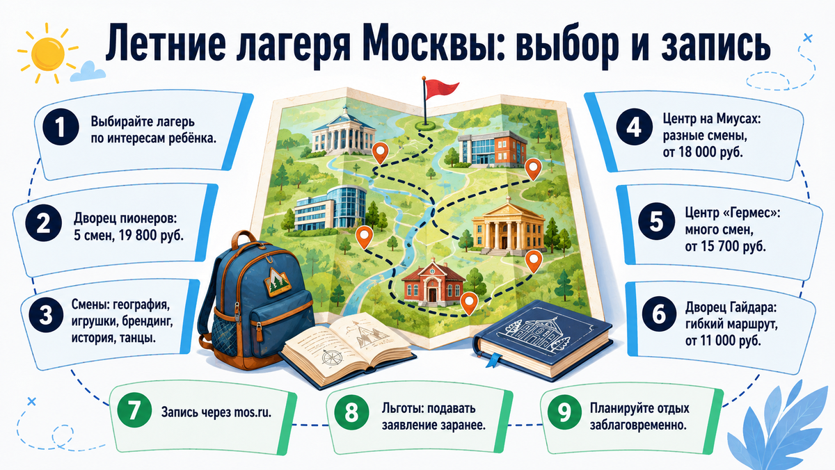 Летние лагеря Москвы: выбор и запись  📷
