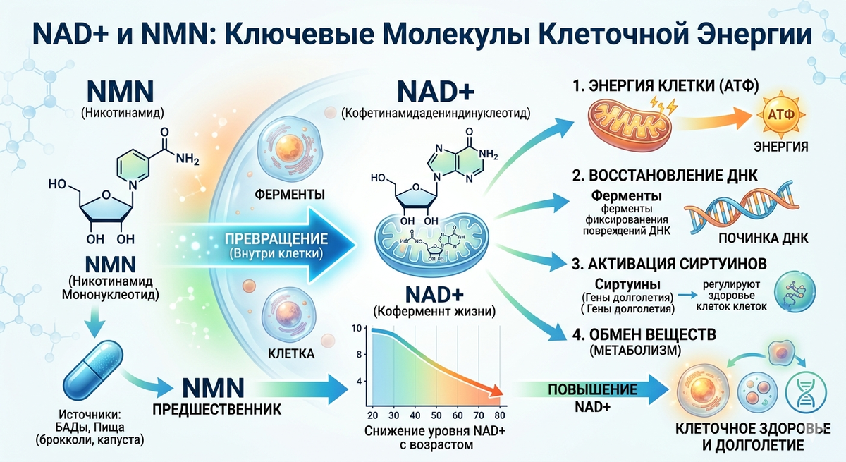 Ключевые молекулы клеточной энергии 