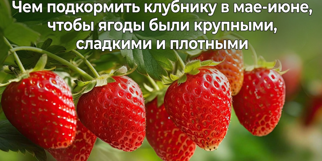 Чем подкормить клубнику в мае-июне, чтобы ягоды были крупными, сладкими и плотными
