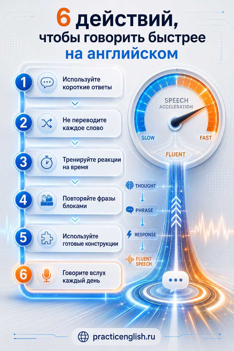 как говорить быстрее на англйиском